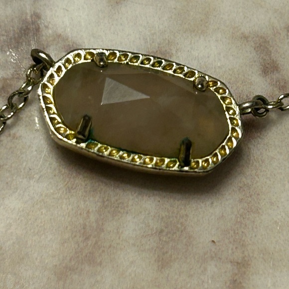 Kendra Scott Gold Rose Quartz Necklace - Picture 5 of 5